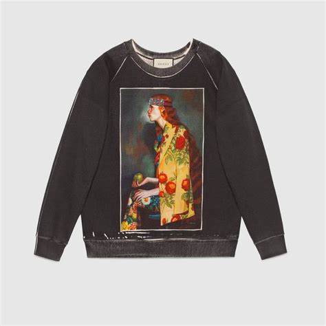 gucci ignasi monreal print sweatshirt|Gucci Ignasi Monreal Graphic Print Sweater .